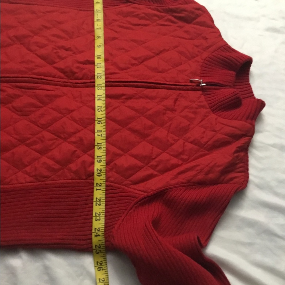 Croft & Barrow Vibrant Red Ribbed Knit Top - Picture 16 of 16